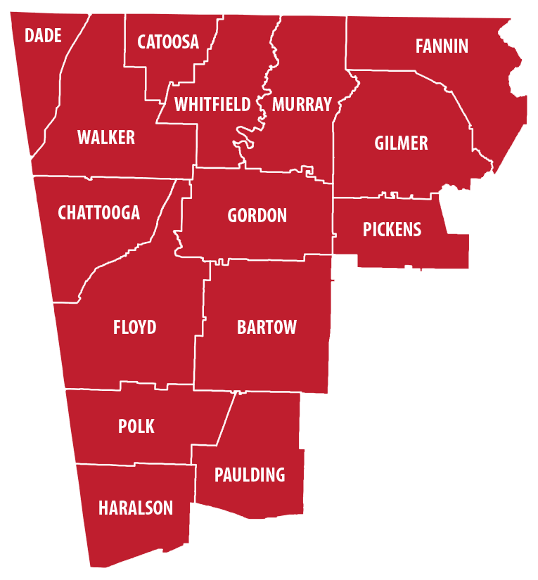 About the Northwest Georgia Regional Commission - Our Region